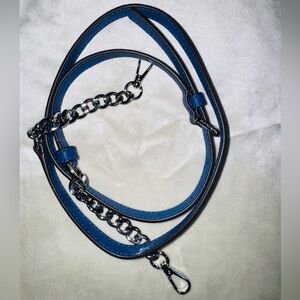 Michel kors Blue Leather Chain Strap